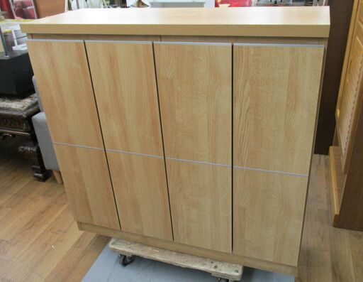 R471 日本製 シューズボックス、下駄箱、20足収納可能、幅100cm Used/美品