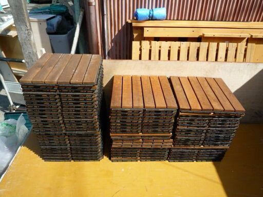 IKEA　３０Cm角　ウッドタイル　６０枚　中古
