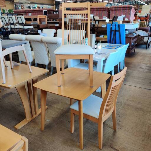 【愛品倶楽部柏店】ダイニング3点セット Porto / ポエム