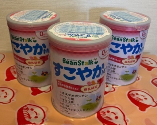 未開封 粉ミルク すこやかM1大缶×3 ぴゅあスティック×5本