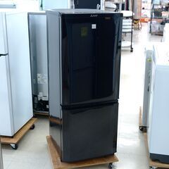冷蔵庫　146L　2ドア　三菱　MR-P15EE-KK1　リユース品