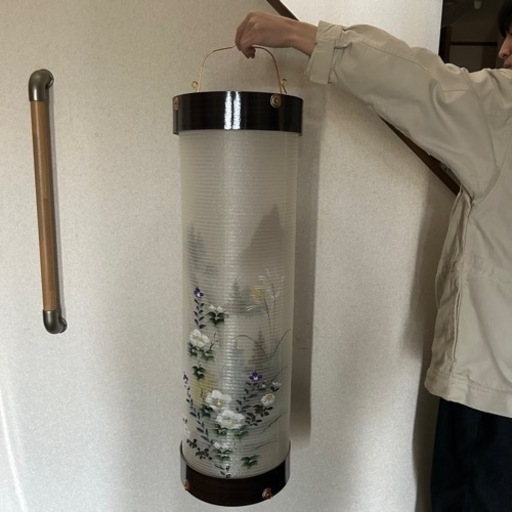 提灯 住吉9番 黒檀杢目 二重 外芙蓉 中山水