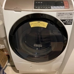 日立　風アイロン　ドラム式洗濯機