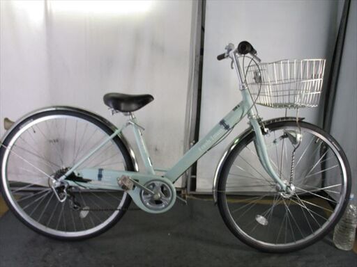 Ｄ374★限定特価　整備済み★マルイシ　フレッシュタウン★ 中古自転車 【　27インチ　ライトグリーン　 】