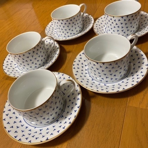ロイヤルコペンハーゲン ブルーフルテッド ハーフレース カップ 