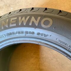 ブリヂストン NEWNO 205/55R16 91V 中古タイヤ×4本セット