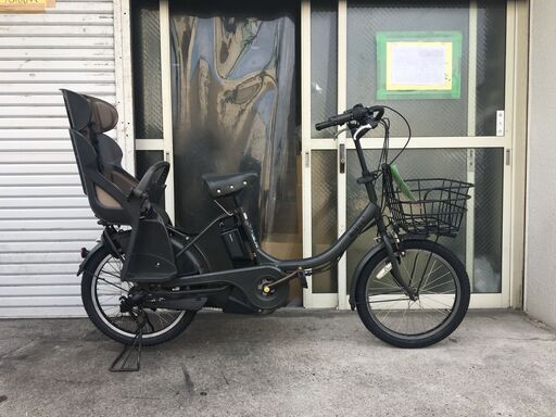 地域限定送料無料　ブリヂストン　ビッケ　子供乗せ　12,8AH　グレー　ギュットアニーズ　パスバビー　神戸市　電動自転車