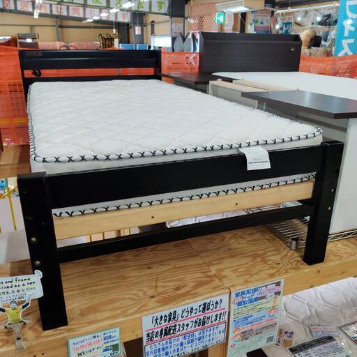 【愛品倶楽部柏店】サンハーベスト / ドウシシャ シングルベッド すのこ床板 / 快眠こだわりマットレス