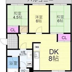 (🏢最上階・南向き🌞)3DK保証人不要!!初期費用16万円💰 - 京都市