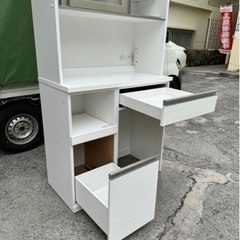 【値下げしました】ニトリ ホワイト 家具 収納家具 食器棚、キッチン収納　No2787