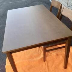 【1】 ダイニングテーブル椅子×2   0314-25