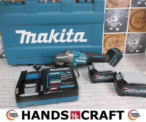 マキタ　makita　GA001GRDX　ディスクグラインダ　バッテリ40V二個/充電器付き　100mm　中古美品　【ハンズクラフト宜野湾店】