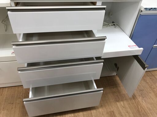 ☆ジモティ割あり☆ ニトリ 食器棚 ホワイト H200×W100×D51