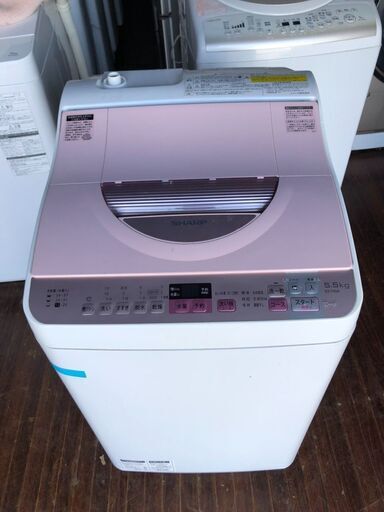 シャープ SHARP ES-TX5A-P [タテ型洗濯乾燥機(5.5kg) ピンク系]