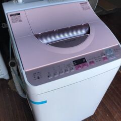 シャープ SHARP ES-TX5A-P [タテ型洗濯乾燥機(5.5kg) ピンク系]