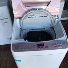 シャープ SHARP ES-TX5A-P [タテ型洗濯乾燥機(5.5kg) ピンク系]