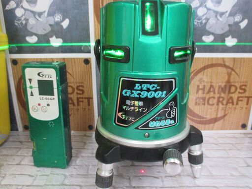 LTC GX9001 グリーンレーザー墨出し器 中古品 受光器x2/スマート