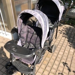 【お譲り先決定】 2人でゴーDX/2人乗りベビーカー　ベビー用品 ベビーカー、バギー