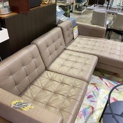 売り切れ御免！》家具 ソファ 3人掛けソファ 革 レザー カウチソファ