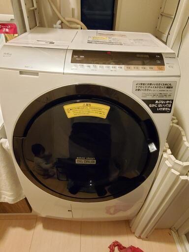 家電 生活家電 ドラム式洗濯機　日立　BD-SX110CL