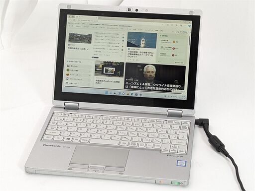 安さで勝負 日本製 タッチok ノートPC 10.1型 Panasonic CF-RZ6RDRVS 中古 第7世代i5 8GB 高速SSD 無線 Bluetooth webカメラ Windows11 Office