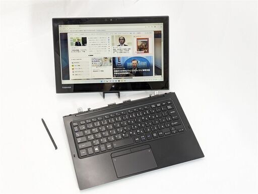 安さで勝負 タッチペン付き タブレット パソコン 12.5型 中古 東芝 R82/D CoreM 4GB 高速SSD Wi-Fi Bluetooth カメラ Windows11 office