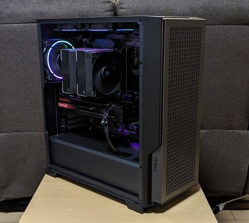 (沖縄在住で現金払いなら10000円割引)RX7800XT＆Ryzen9搭載　シックな見た目のハイスペックゲーミングPC