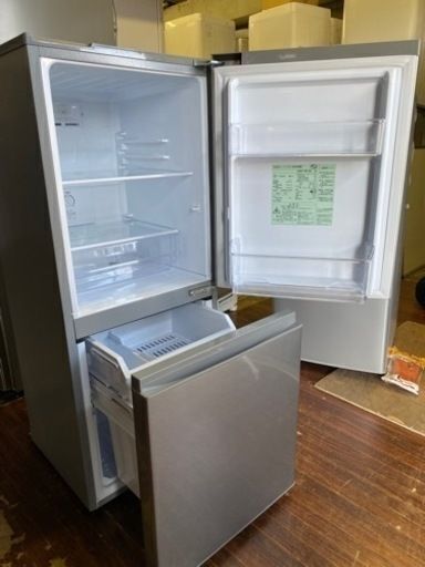 福岡市内配送無料　2021年式　AQUA アクア AQR-13K (S) [冷蔵庫(126L・右開き) 2ドア ブラッシュシルバー] 福岡市内配送無料 2021年式 AQUA アクア AQR-13K (S) [冷蔵庫(126L・右