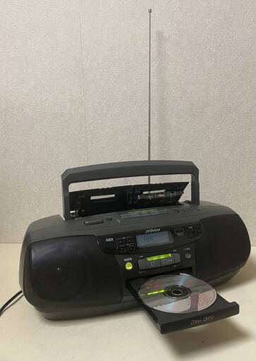 Victor ビクター CD ポータブル システム ラジカセ ダブルカセット