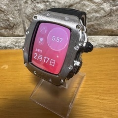 美品★Applewatch9レッド★45mm★watchカバー付...