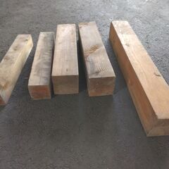 廃材　合板　べニア板　木材　角材　5本セット