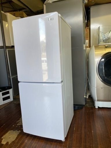 福岡市内配送無料　2019年　冷蔵庫 Global Series ホワイト JR-NF148B-W [2ドア /右開きタイプ /148L] [冷凍室 54L]
