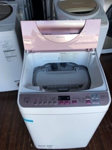 市内配送設置無料　シャープ SHARP ES-TX5A-P [タテ型洗濯乾燥機(5.5kg) ピンク系]