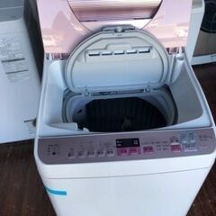 市内配送設置無料 シャープ SHARP ES-TX5A-P [タテ型洗濯乾燥機