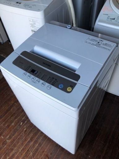 市内配送設置無料　2020年　アイリスオーヤマ 洗濯機 5kg 全自動 風乾燥 お急ぎコース ステンレス槽 ゴールド IAW-T502EN