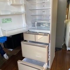 福岡市内配送無料　日立 HITACHI R-S4000GL XN [冷蔵庫 Sシリーズ 真空チルド（401L・左開き） 5ドア クリスタルシャンパン]