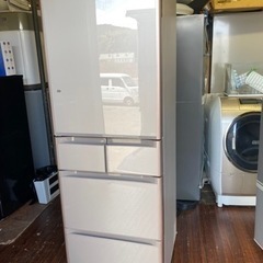 福岡市内配送無料　日立 HITACHI R-S4000GL XN [冷蔵庫 Sシリーズ 真空チルド（401L・左開き） 5ドア クリスタルシャンパン]