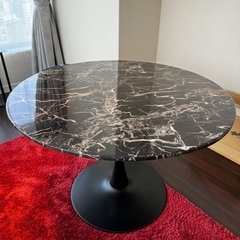 KARE 丸テーブル 110cm ベネトマーブルブラック テーブル