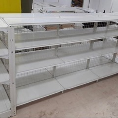 □業務用 什器 陳列棚 両面4面分 エンド（片面）2面 セット コンビニ