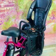 ①7028子供乗せ電動アシスト自転車3人乗りYAMAHA 20インチ良好バッテリー