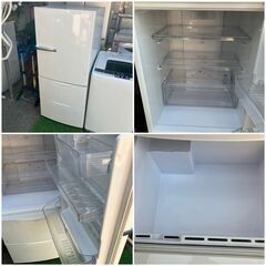 【受付終了】家電セット♬ちょっぴり大き目サイズの冷蔵庫＆洗濯機の家電セットです♬【配送設置無料】【日時指定OK】