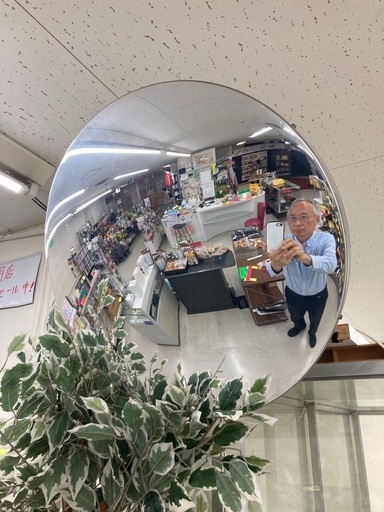 カーブミラー　丸大　四角小　セット