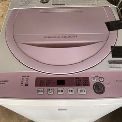 シャープ　2018年製　洗濯機