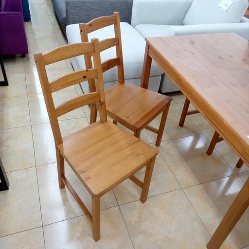 ☆ジモティ割あり☆ IKEA ダイニングセット 二人掛け 木目調 H74×D74 ☆ジモティ割あり☆ IKEA ダイニングセット 二人掛け 木目調 H74×D74