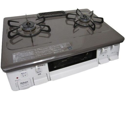 パロマ Paloma  2021年製  ガステーブル IC-S807BHA-1L 都市ガス用  ガスコンロ /水なし片面焼きグリル/左強火力/動作確認済/ガスコンロ/ガステーブル