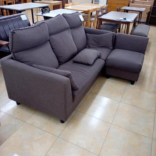 ★ジモティ割あり★  可動式ソファ ダークブラウン H95×D84×W192 クリーニング済み OJ3829