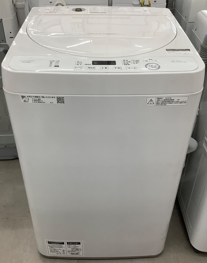 SHARP  全自動洗濯機　ES-GE5D-W  2020年製