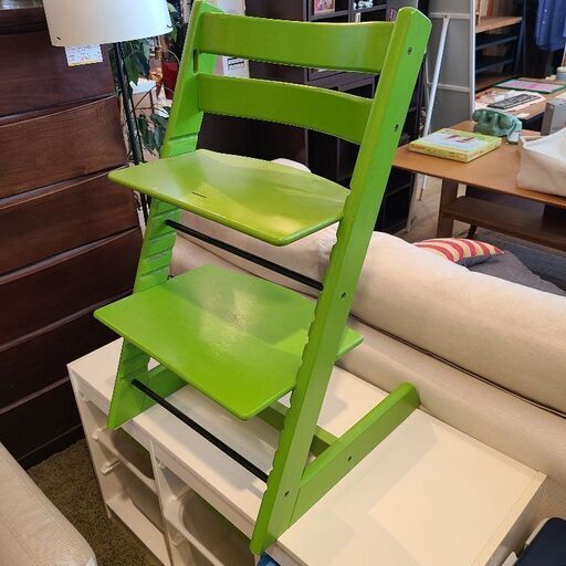 STOKKE ストッケ　トリップトラップ　グリーン　ベビーチェア　キッズチェア
