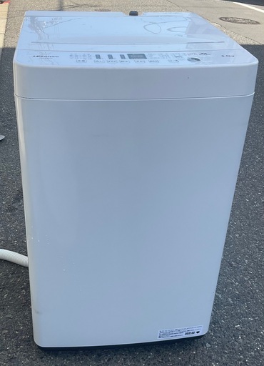 【RKGSE-136】特価！ハイセンス/5.5kg/全自動洗濯機/HW-E5503/中古品/2020年製/当社より近隣地域無料配達