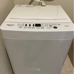 [商談中]2021年製Hisense洗濯機4.5kg
